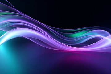 Surrealism background with multicolor and white curve line neon effect