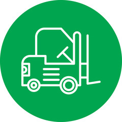 Lifter Line Circle Icon