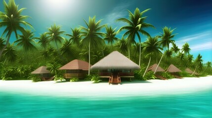  Tropical Island Paradise.