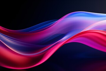 Surrealism background with multicolor and white curve line neon effect