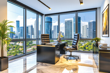 Executive Vision, A Modern Office Space, A Canvas of Business and Creativity