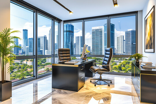 Executive Vision, A Modern Office Space, A Canvas of Business and Creativity