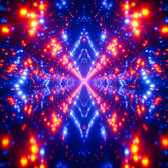 Obraz premium Abstract Radiance, A Dance of Colors and Shapes, A Celebration of Light and Design