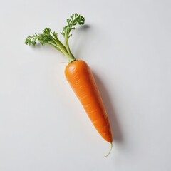 fresh carrots on a white background
