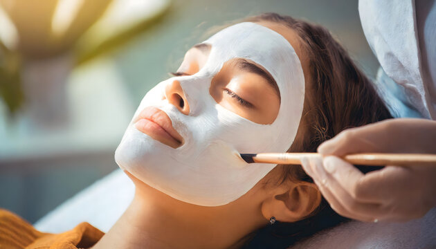 model, frau, maske, salon, pflege, haut, neu, close up, modern, gesicht, weiss, Therapie, kur, spa, Wellness, copy space, hintergrund, reklame, werbung, fyler, lifestyle, sch&ouml;nheit