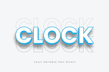 Fully editable vector text effect design