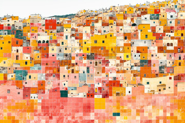 A Palette of Cultures, The Vibrant Canvas of Urban Life, A Journey Through Colorful Streets