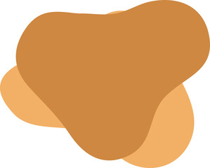 blob form, liquid shape with splash design. flat cartoon, typography or banners templates, for text, on transparent, png