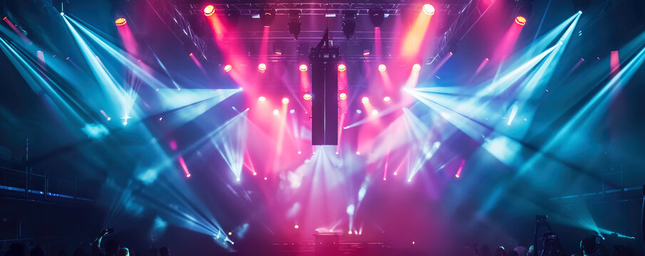 AI-controlled lighting and visual effects on a live concert
