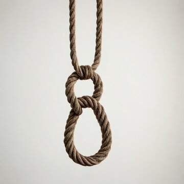 knot on a rope
