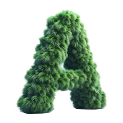 Isolated 3D Letter on a Clear PNG Canvas Generative AI