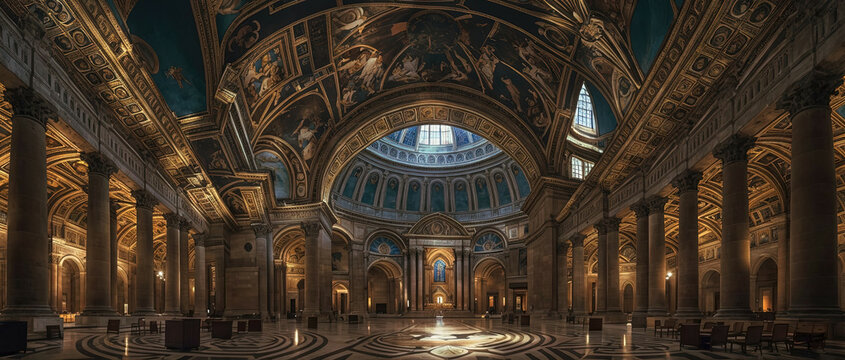 Interior of the Halls of Vatican