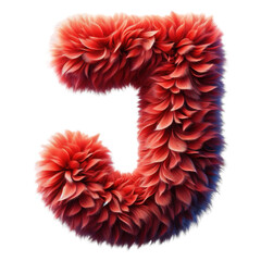 Fototapeta premium Isolated 3D Letter on a Clear PNG Canvas Generative AI