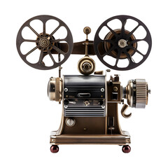 Fototapeta premium Old_Projector isolated on transparent background, PNG Object