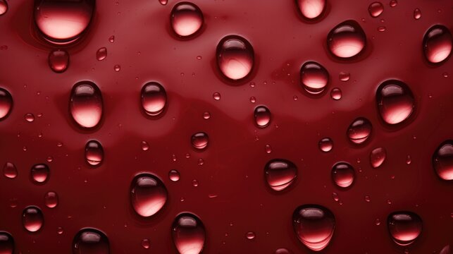 The background of raindrops is in Garnet color