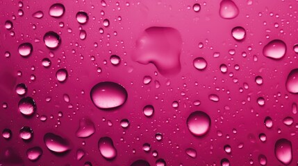 The background of raindrops is in Magenta color
