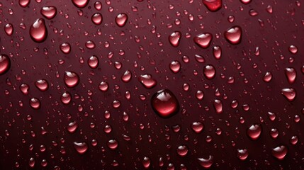 The background of raindrops is in Maroon color