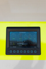 Control system monitor, concrete pump truck