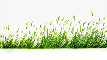 Fototapeta premium Verdant Spring Meadow, Lush Green Grass and Natures Texture, A Background of Growth and Vitality