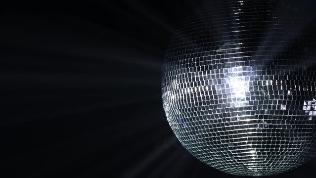 Large mirror ball for disco and concerts for lighting effects