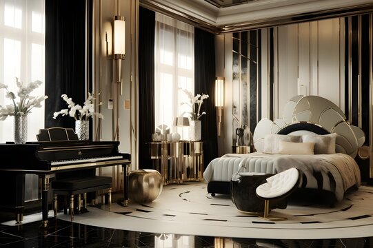 Art Deco Opulence: Gatsby-Inspired Glamour Suite