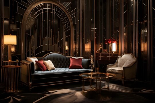 Art Deco Opulence: Gatsby-Inspired Glamour Suite