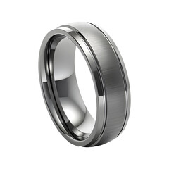 Tungsten_Ring isolated on transparent background, PNG Object