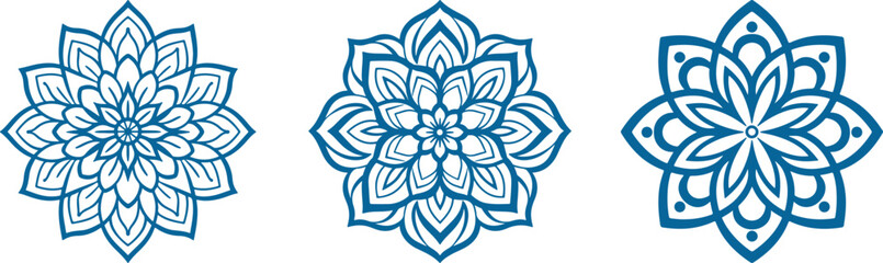 Mandala. Round Ornament Pattern. Henna tattoo mandala. Mehndi style.