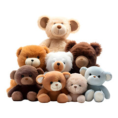 Stuffed_Animals isolated on transparent background, PNG Cutout