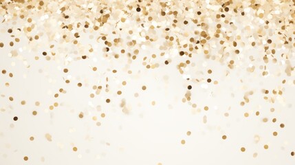 The background of the confetti scattering is in Beige color.