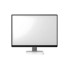 Fototapeta premium Blank LCD Screen isolated on a transparent background