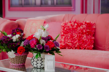 Beautiful romantic elegant wedding decor