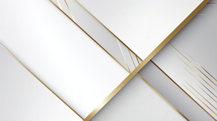 Abstract elegant white background with golden line and lighting effect sparkle. - 738311962