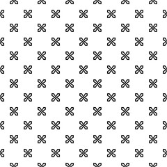 Black seamless abstract pattern. Overlay for background and backdrop. Ornamental design. PNG graphic illustration with transparent background.