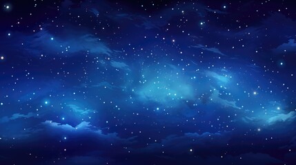 Obraz premium The background of the starry sky is in Sapphire color