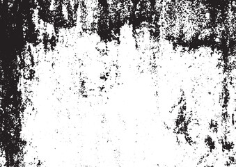 Rustic grunge vector texture with grain and stains. Abstract noise background. Weathered surface. Dirty and damaged. Detailed rough backdrop. Vector graphic illustration with transparent white. EPS10.