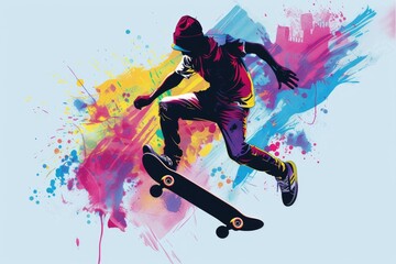 skateboarder in action