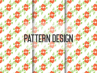 Fototapeta na wymiar Geometric flower pattern design template 