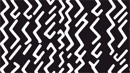 Monochrome geometric pattern. Geometric abstract background. Vector seamless pattern. Modern stylish texture. Simple regular background. Vector illustration. Vector seamless texture.
