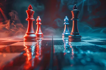 Foto op Plexiglas Political chess match © jeremyculpdesign