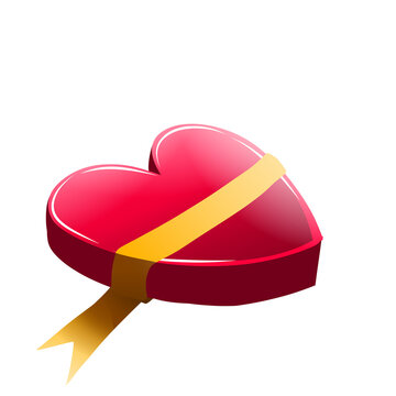 Heart-shaped chocolate