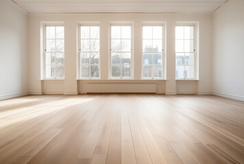 Fototapeta premium Large empty spacious bright loft room