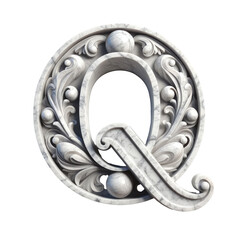 Isolated 3D Letter on a Clear PNG Canvas Generative AI