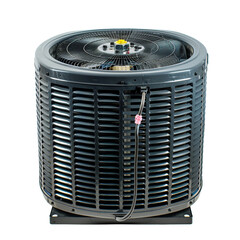 Air conditioner condenser coil, transparent background, isolated image, generative AI