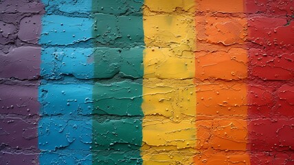 painting the wall in the colors of the lgbt community