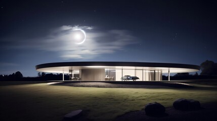 Obraz premium view of the moon