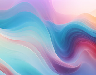 Abstract Colorful Wave Illustration