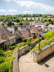 Fototapeta na wymiar Countryside village scenery in Normandy