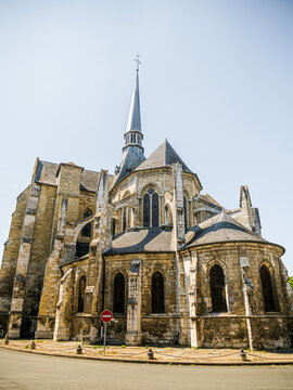 Holy Savior church in Les Andelys town