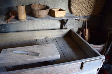 かまど 古風な台所